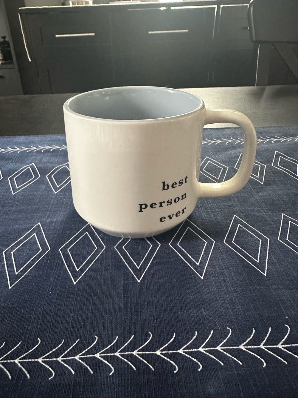 White Ceramic 'Best Person Ever' Mug